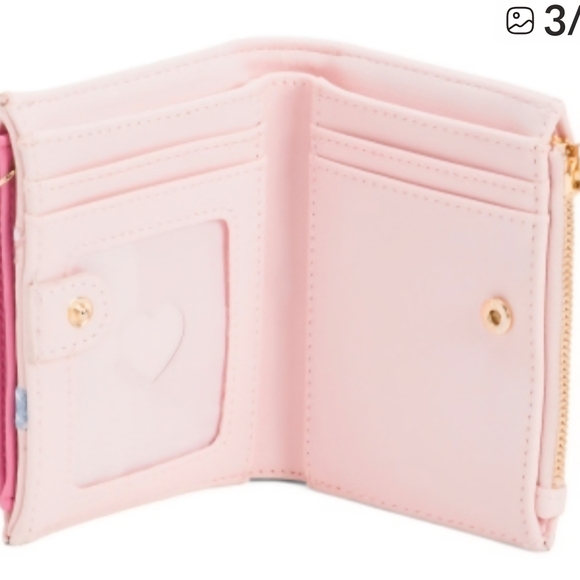 Betsey Johnson Pink Bear Wallet with Gold Chain Nwt - Picture 4 of 4